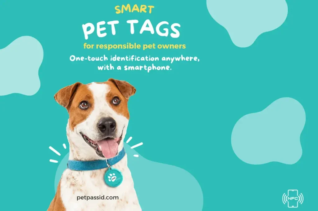 smart dog tag nfc smartphone scan